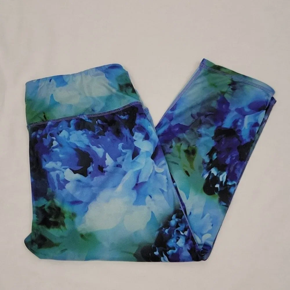 Athleta Chaturanga Bloom Crop Leggings Size Large